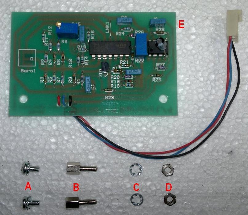 Electronic barometer board.