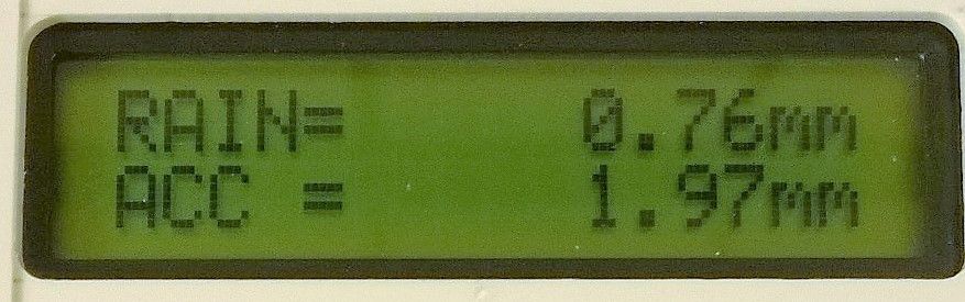 Instromet standalone rain sensor LCD display