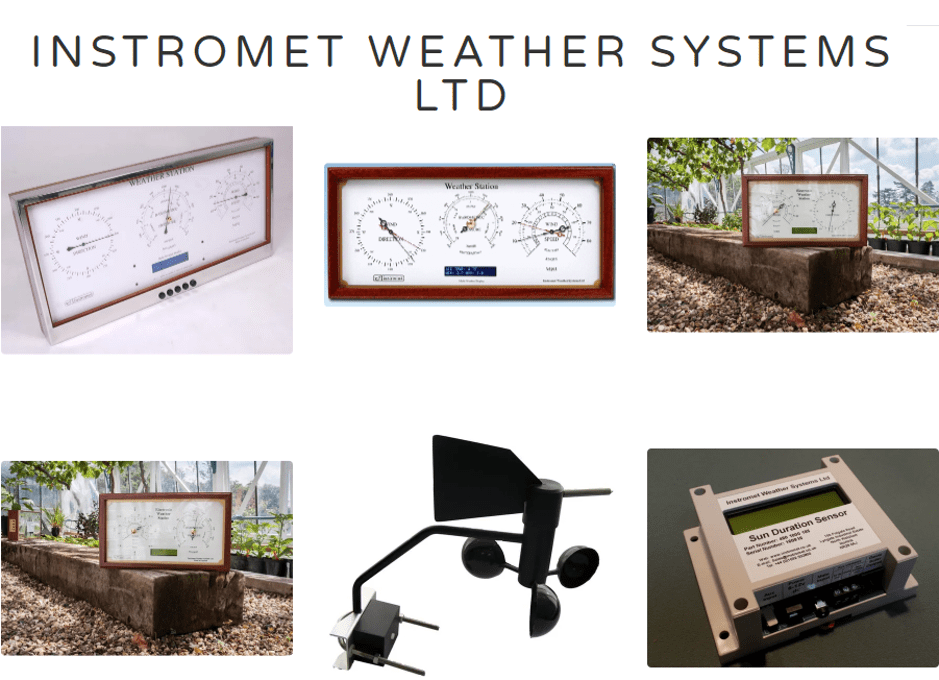 An image of the electronic weather station and weather equipment shopping cart.